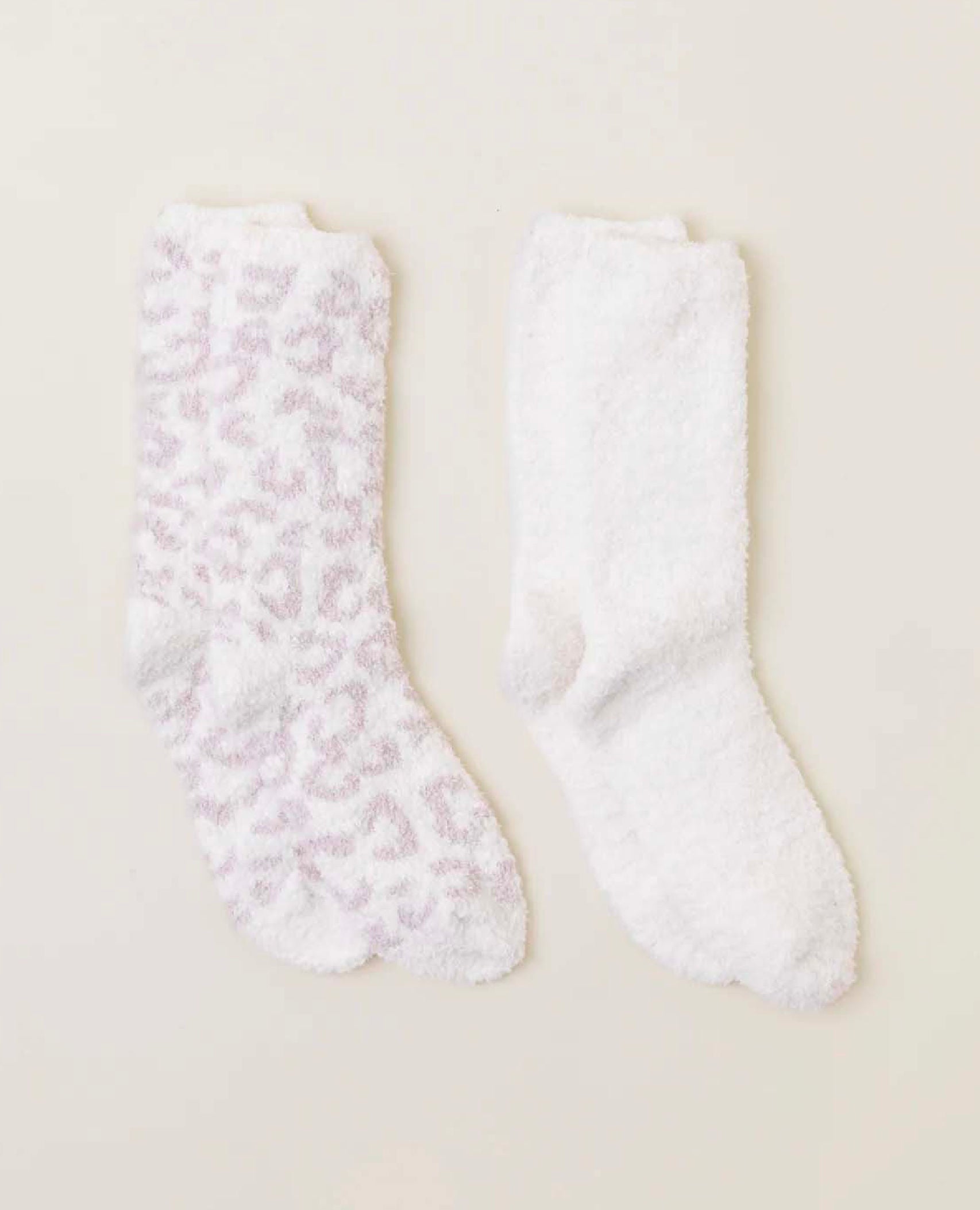 CozyChic® Women's Barefoot in the Wild™ 2 Pair Sock Set Cream Multi