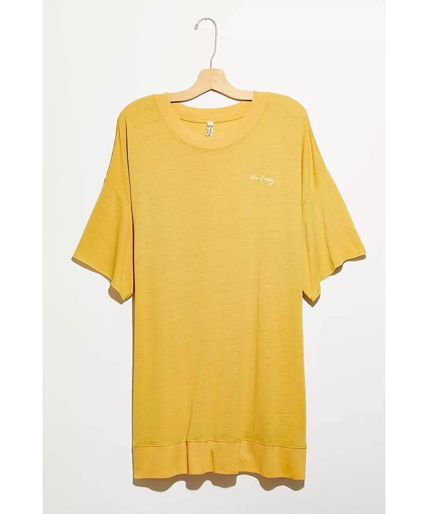Cozy Cool Girl Lounge Tee Bitter Gold