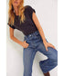 French Girl Flare Jean Aura Blue