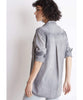 Fray Shirt Tail Button Down Grey