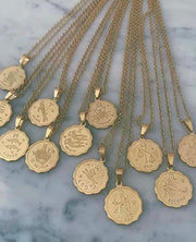 Restocked Medallion Zodiac Necklace