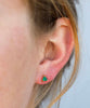 Green Onyx Mineral Point Healing Earrings