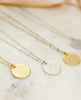 Restocked Hammered Coin Necklace Gold