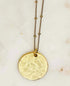 Restocked Hammered Coin Necklace Gold