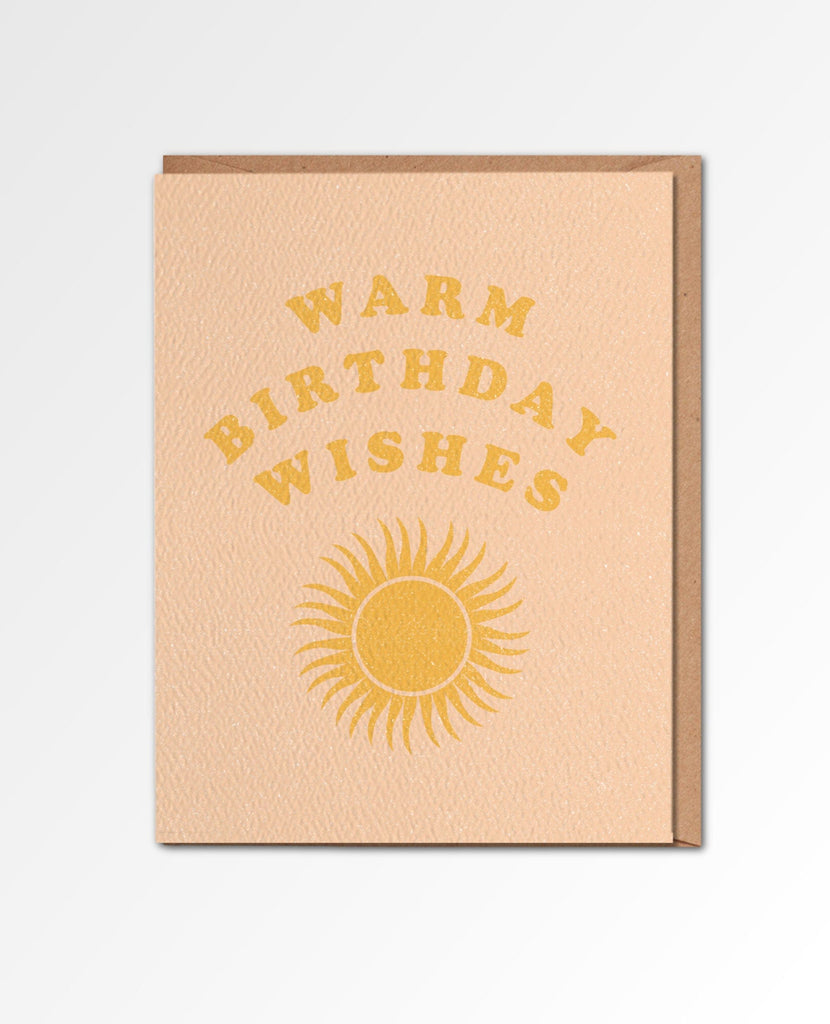 Warm Birthday Wishes Sun Card