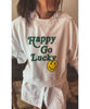 Happy Lucky Crop Corded Sweatshirt