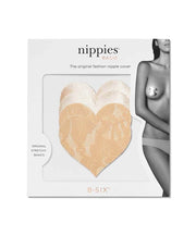 Adhesive Nippies Covers Creme Heart
