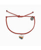 Vintage Rainbow Heart Charm Bracelet
