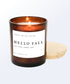 Hello Fall Soy Candle | 11 oz Amber Jar Candle