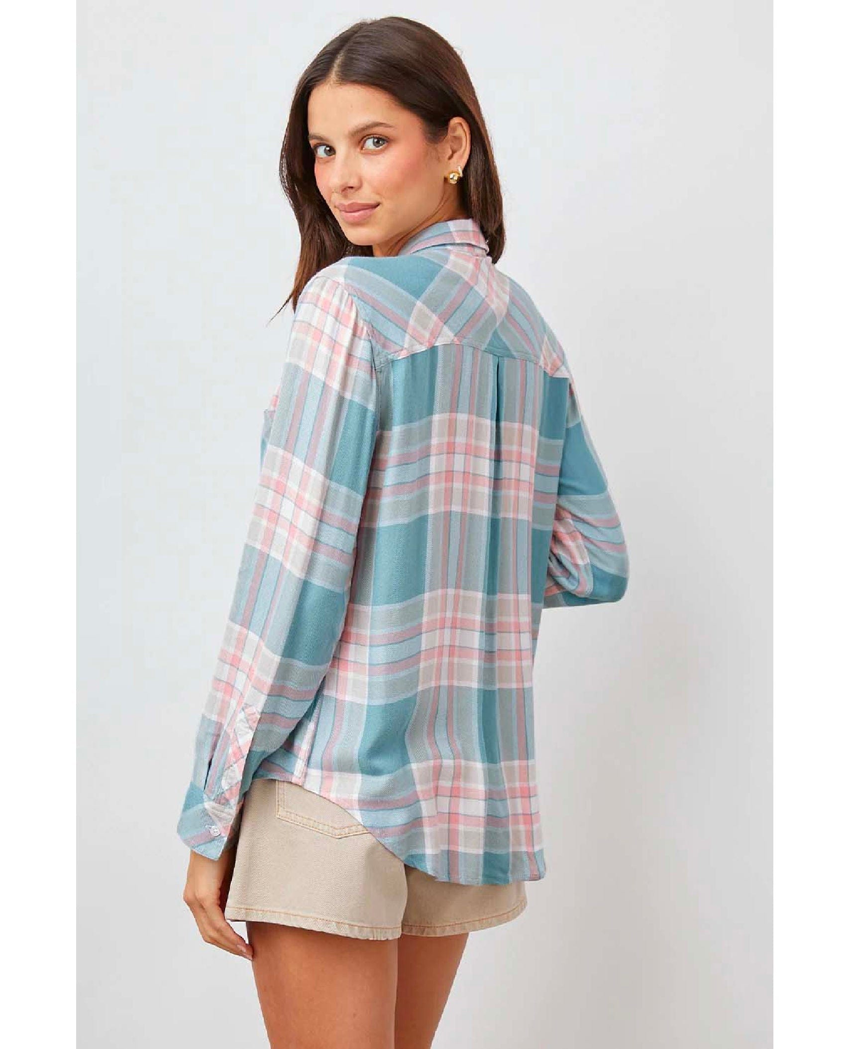 Hunter Button Down Agave Rose