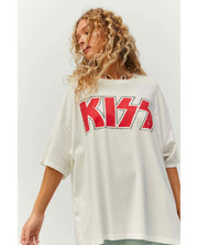 Kiss One Size Glitter Red Tee