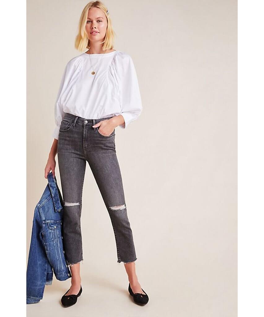724 High-Rise Straight Cropped Jeans Dire Straits