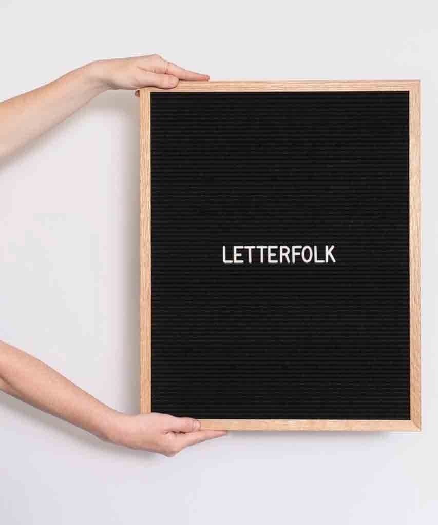 The Writer Oak Letter Board