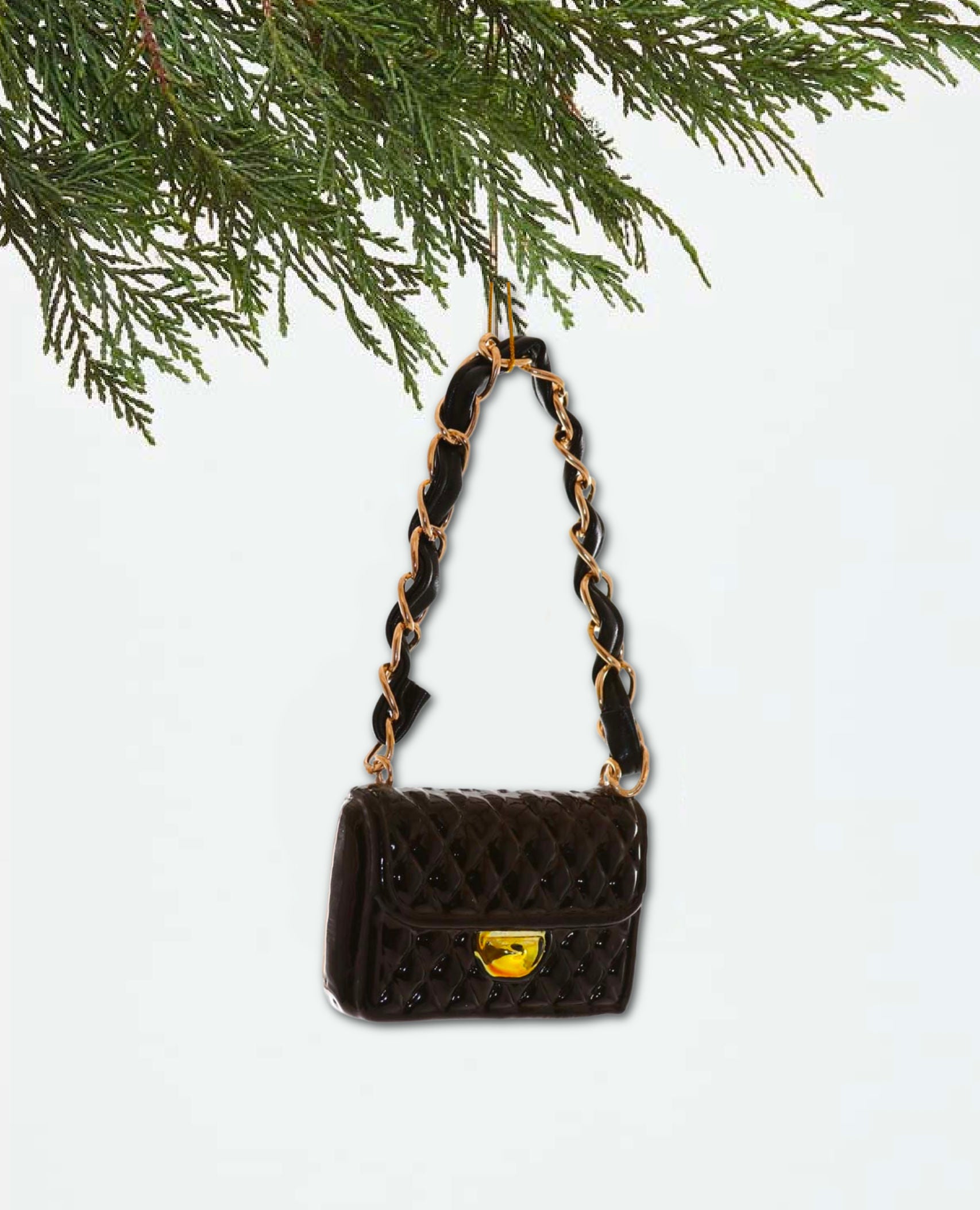 Black and Gold Handbag Ornament