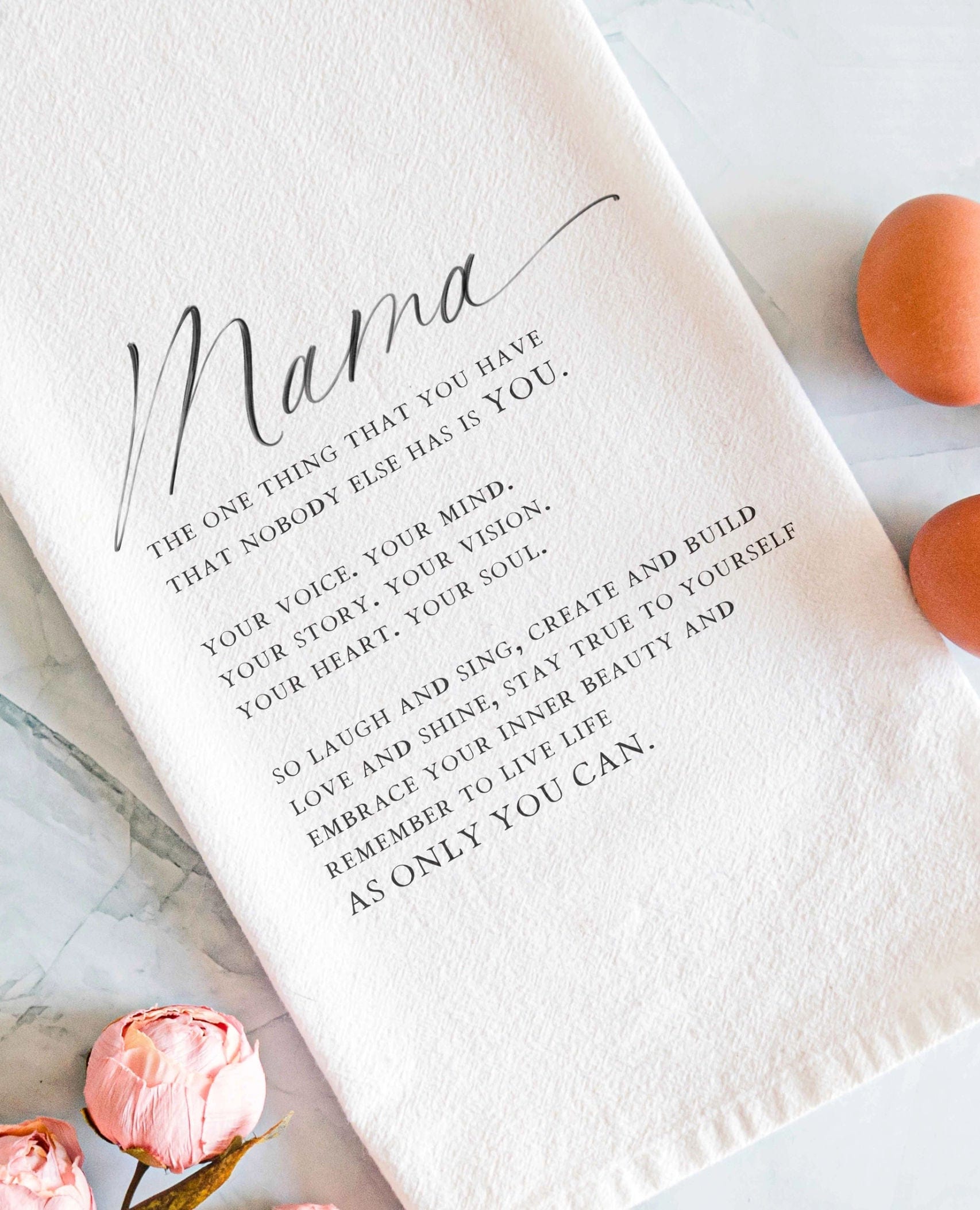 Mama As Only You Can Tea Towel