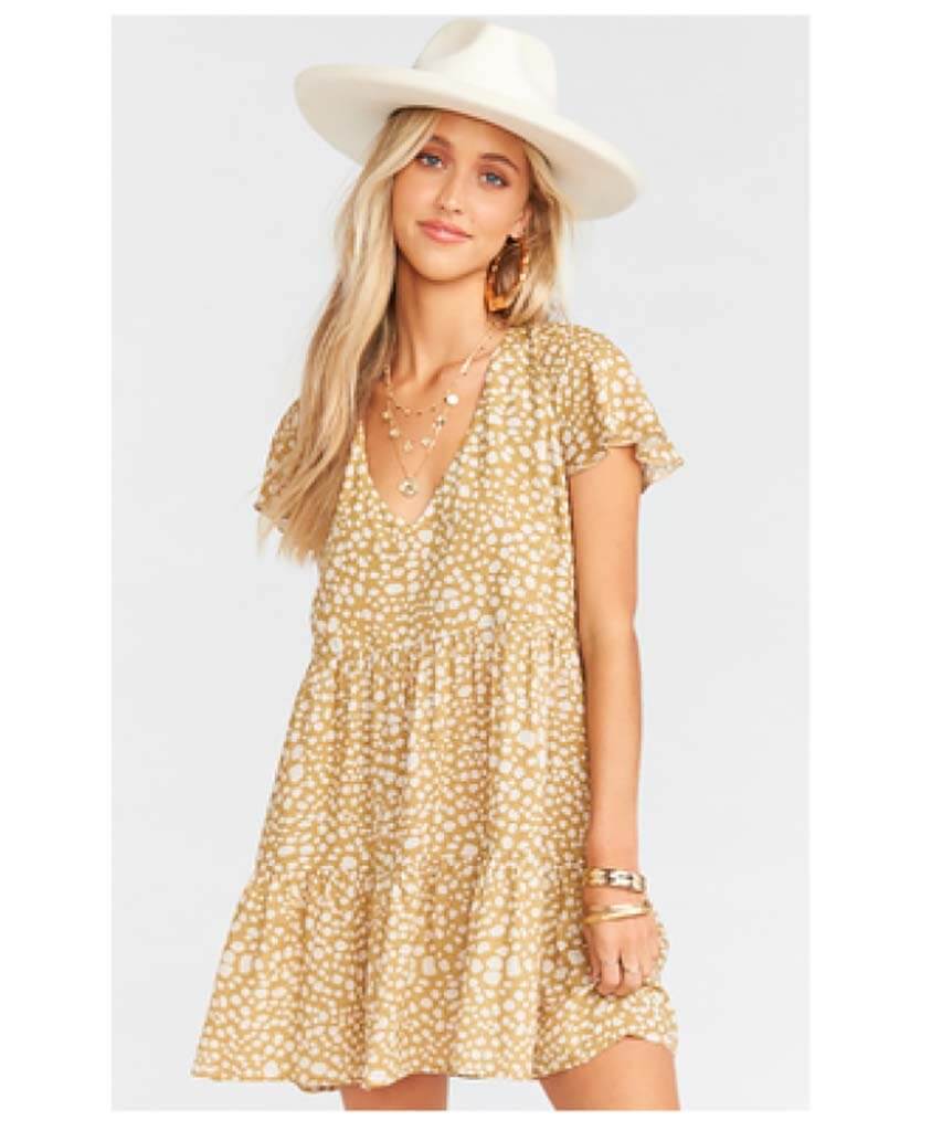 Cia Mini Dress Desert Cheetah