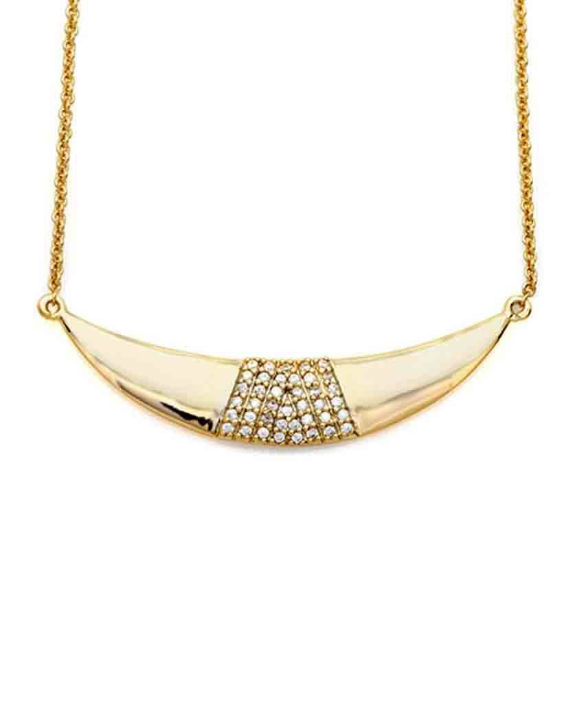 Crescent Gold Necklace  Necklaces, Melanie Auld,- Pink Arrows Boutique
