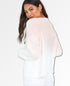 Slouchy Pale Rose Ombre Fuzzy Sweater