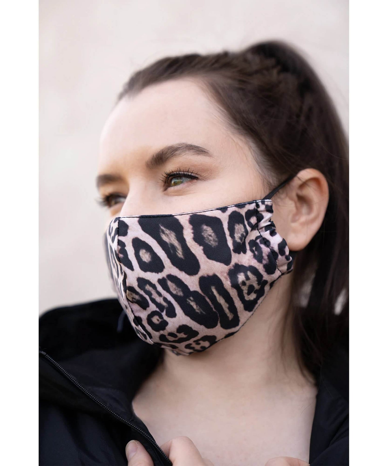 Mindful Mask Pack Of 2 Leopard Black