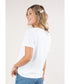 Essential Cotton V-Neck T-Shirt Optic White