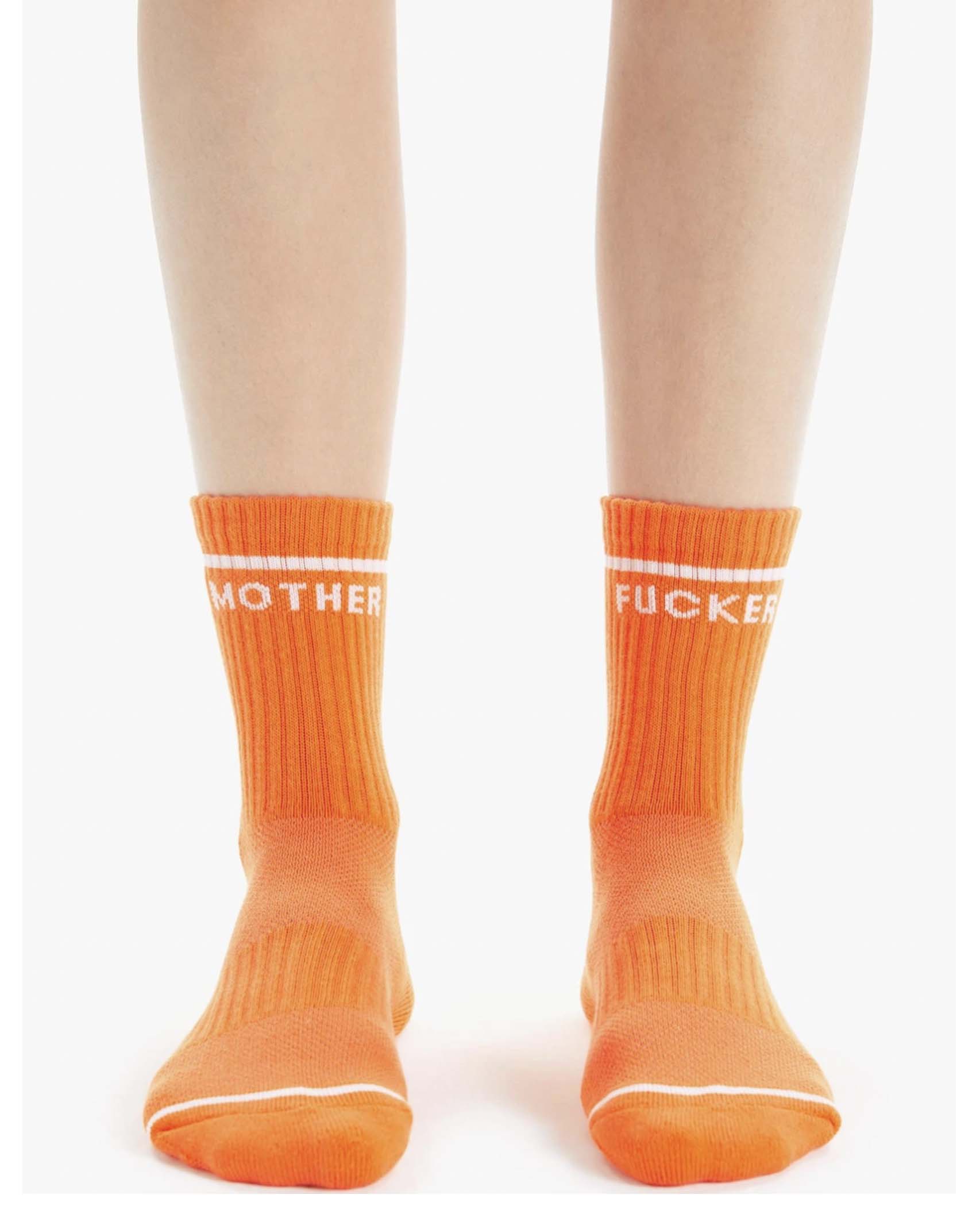 Orange White Socks Mother Fucker