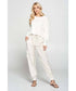 Silk Jogger Pant Oyster