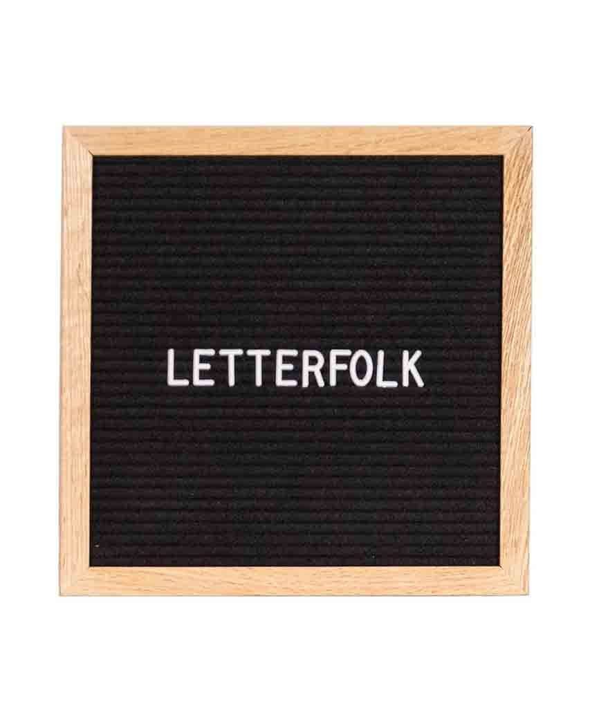 Poet Oak Letter Board