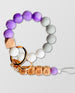 MAMA Bangle Keychain Silicone Keyring Bracelet Purple