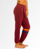 Rainbow Stitch Sweatpants Plum Women