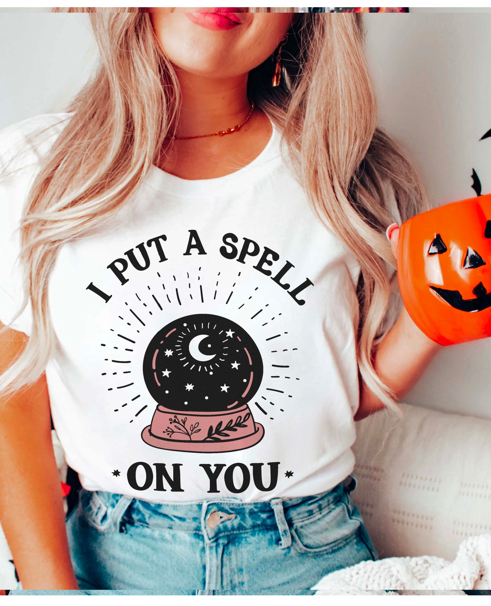 I Put A Spell On You Halloween Tee Shirt