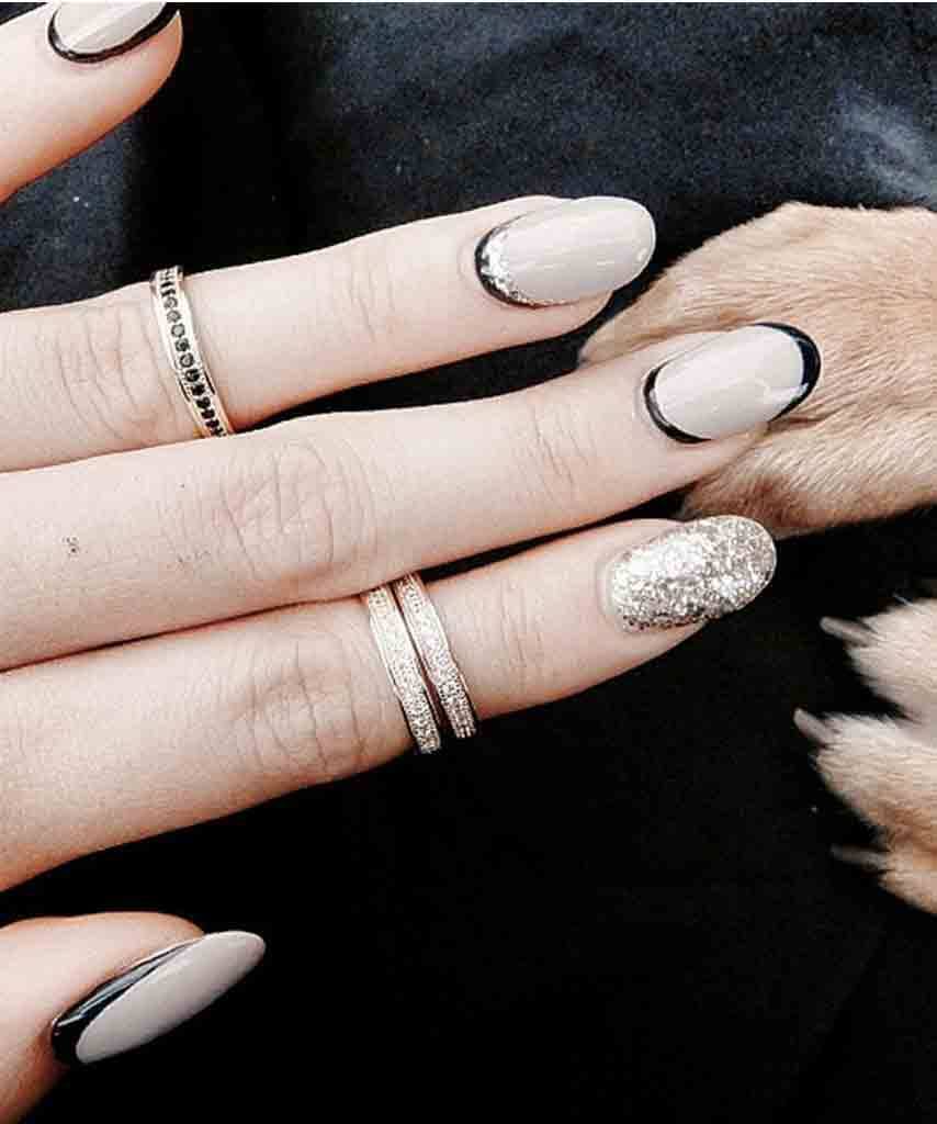 Pave Gold Midi  Rings, Melanie Auld,- Pink Arrows Boutique