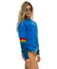 Rainbow Stitch Classic Sweatshirt Cobalt