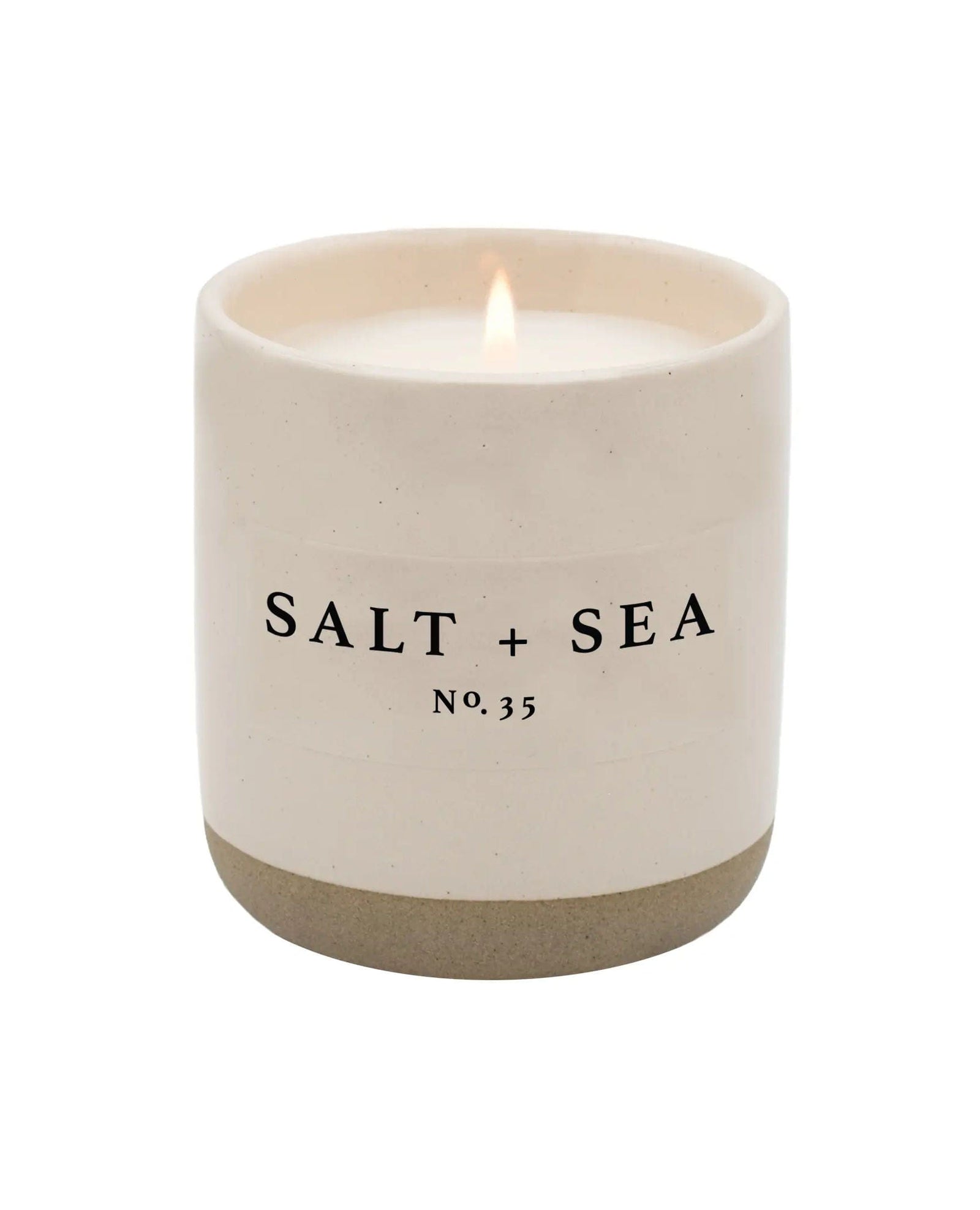 Salt + Sea Soy Candle Stoneware Candle Jar