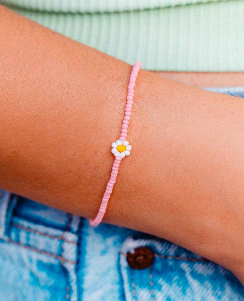 Spring Daisy Seed Bracelet