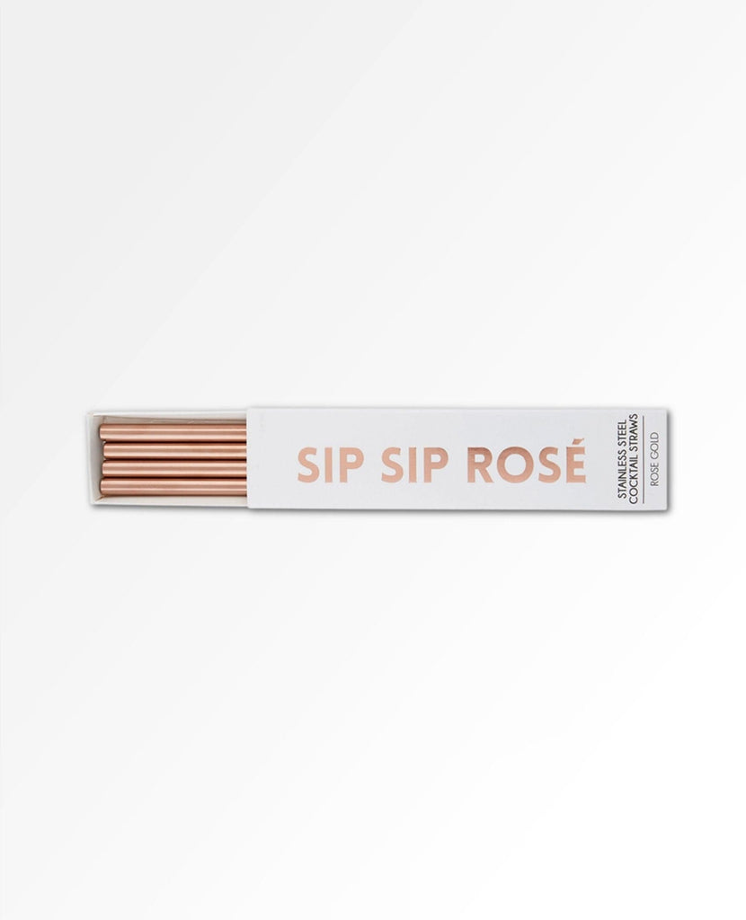 Sip Sip Rose Cocktail Straws