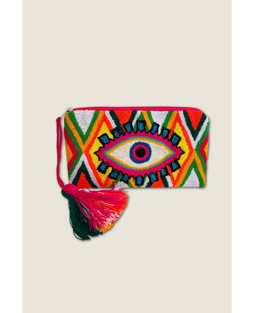 Wayuu Crochet Clutch Fiesta Eye