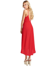 Meghan Wrap Dress, Red Pebble