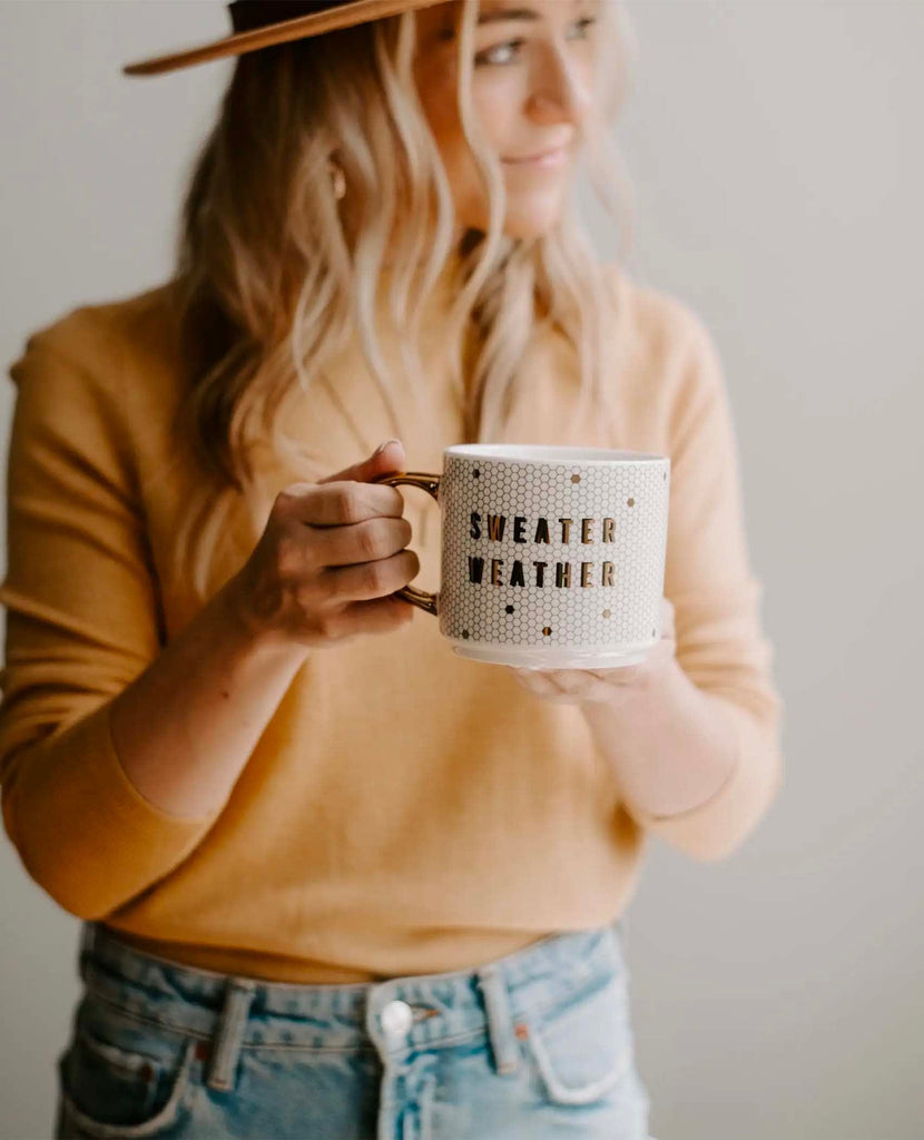 Sweater Weather Tile Coffee Mug