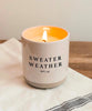 Sweater Weather Soy Candle | Stoneware Candle Jar