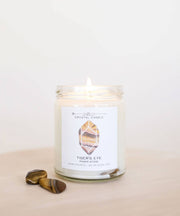 Tigers Eye Power Stone Candle