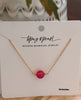 Simple Bead Necklace Punch Pink