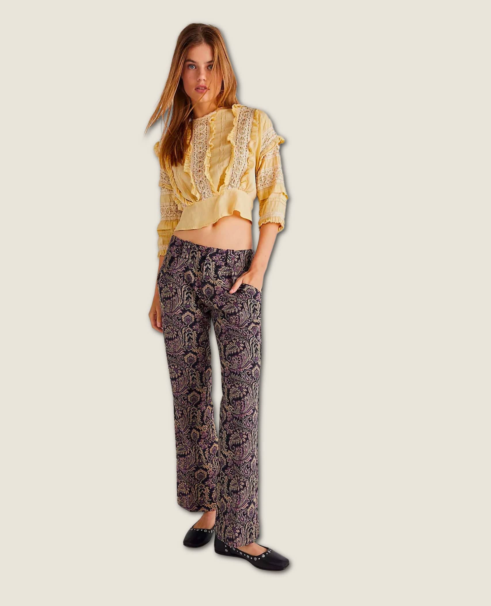 Walker Relaxed Jacquard Pants