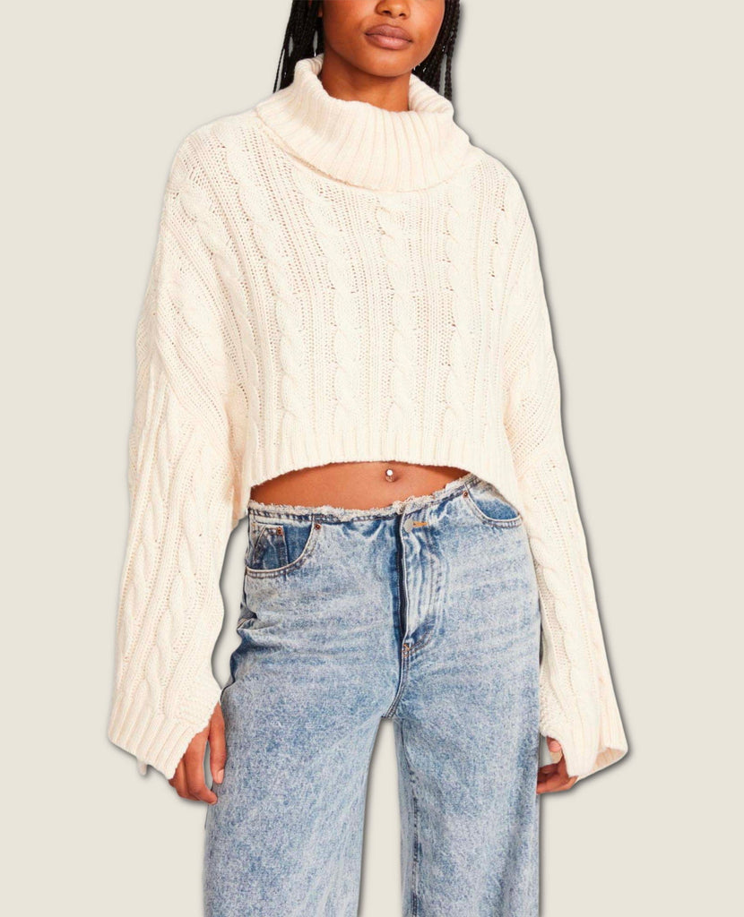 Sloan Ivory Cropped Sweater
