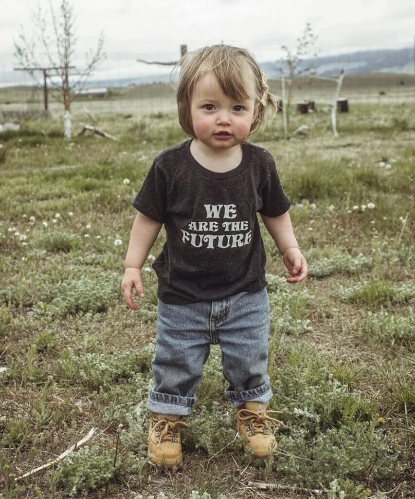 'We Are The Future' Kids Black Tee