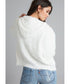 Winter White Fuzzy Sweater Jacket