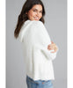 Winter White Fuzzy Sweater Jacket