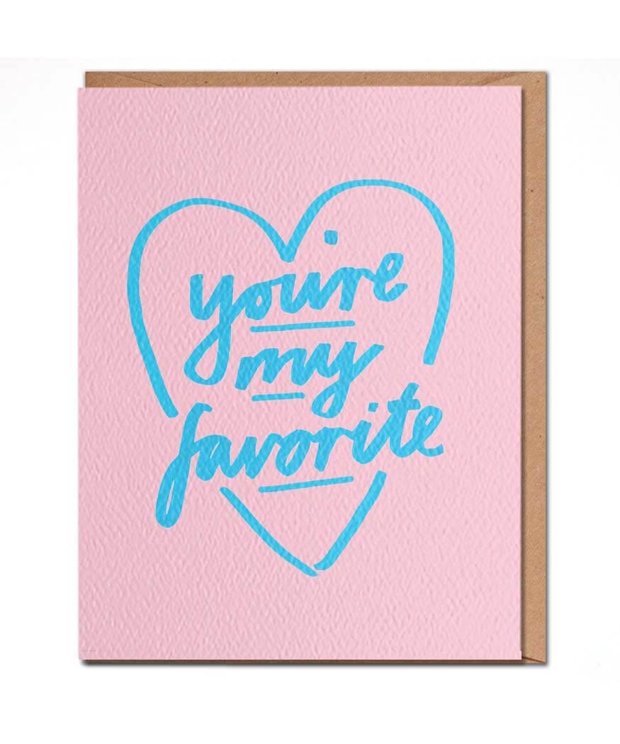 You're My Favorite Heart Card